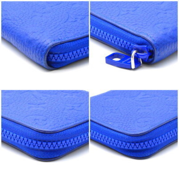 Louis Vuitton Zippy Wallet Vertical Taurillon Leather Neon Blue - Picture 4 of 6